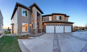 Beautiful house with long driveway